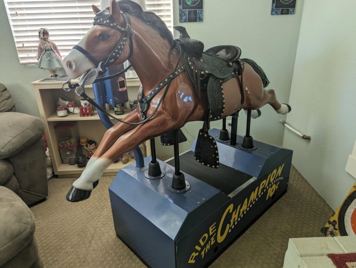 Vintage 1952 Champion Coin Op Horse Ride