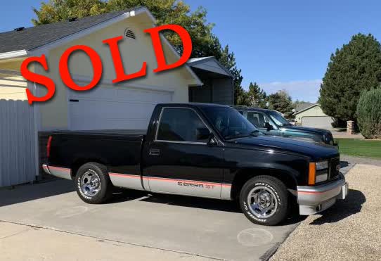 1990 GMC Sierra 1500 Short Box, Sierra ST Package <font color=red>*SOLD*</font color>