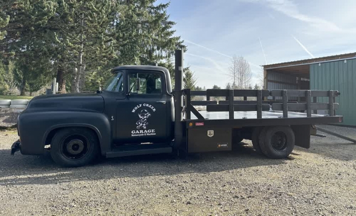 1956 Ford Motorcycle Flatbed Hauler