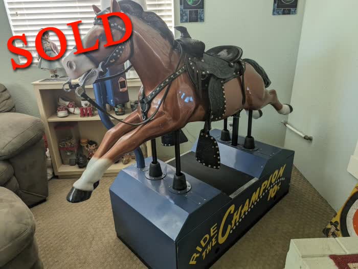 Vintage 1952 Champion Coin Op Horse Ride <font color=red>*SOLD*</font color>