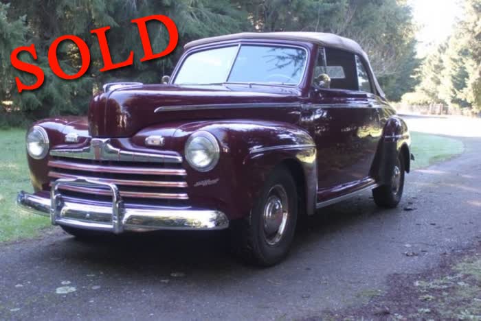 1946 Ford Super Deluxe Convertible <font color=red>*SOLD*</font color>