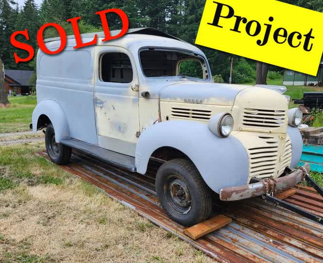 1947 Dodge 1/2 Ton Panel Delivery Project <font color=red>*SOLD*</font color>