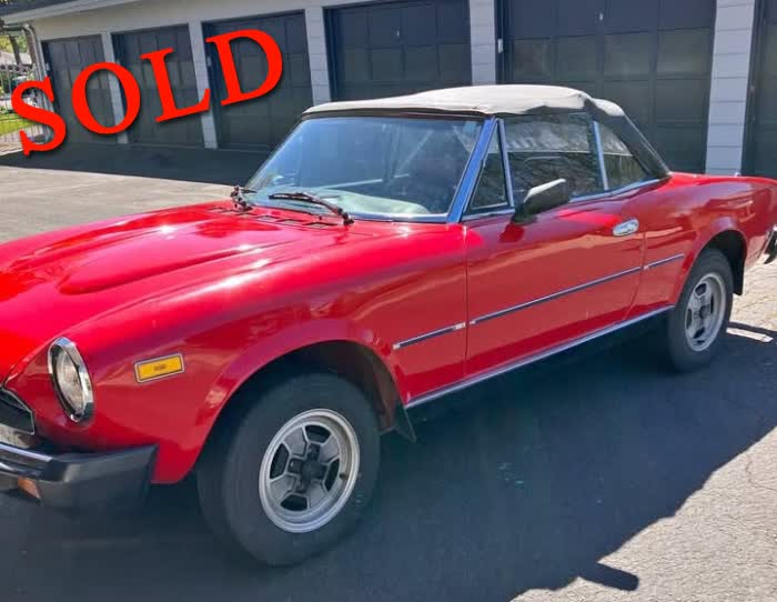 1979 Fiat 124 Sport Spider 2000 <font color=red>*SOLD*</font color>